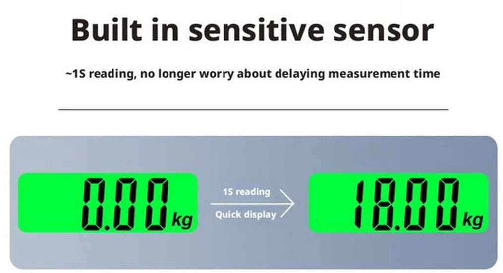 Digitale Bagageweegschaal Met Weeghaak & Thermometer - Koffer Weegschaal Bagage Bagageweger Kofferweger - Hang Weegschaal - Tot 50KG - Grijs - Inclusief Batterijen