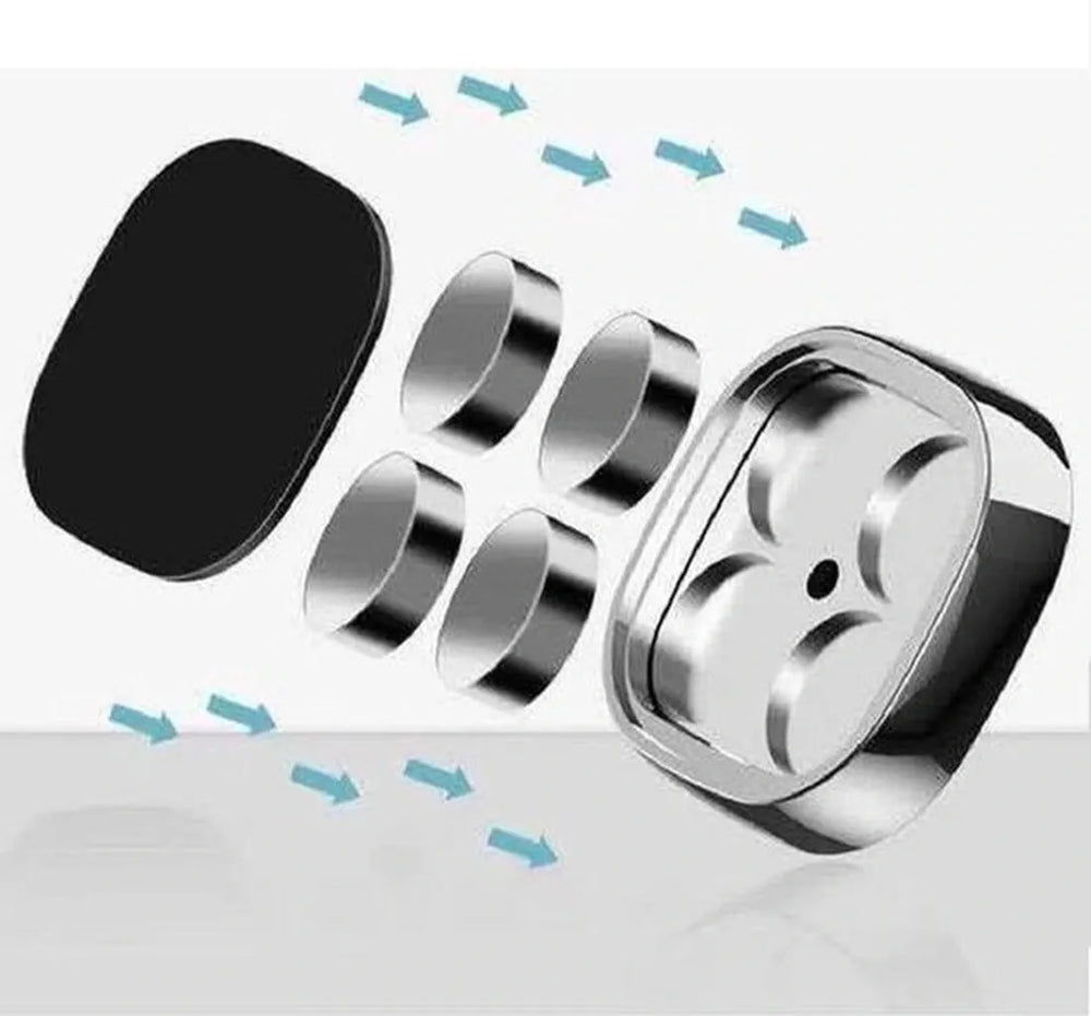 Telefoonhouder auto – Magnetisch – Magneetsticker – Voor Smartphones – Zwart-Ilumina Benelux