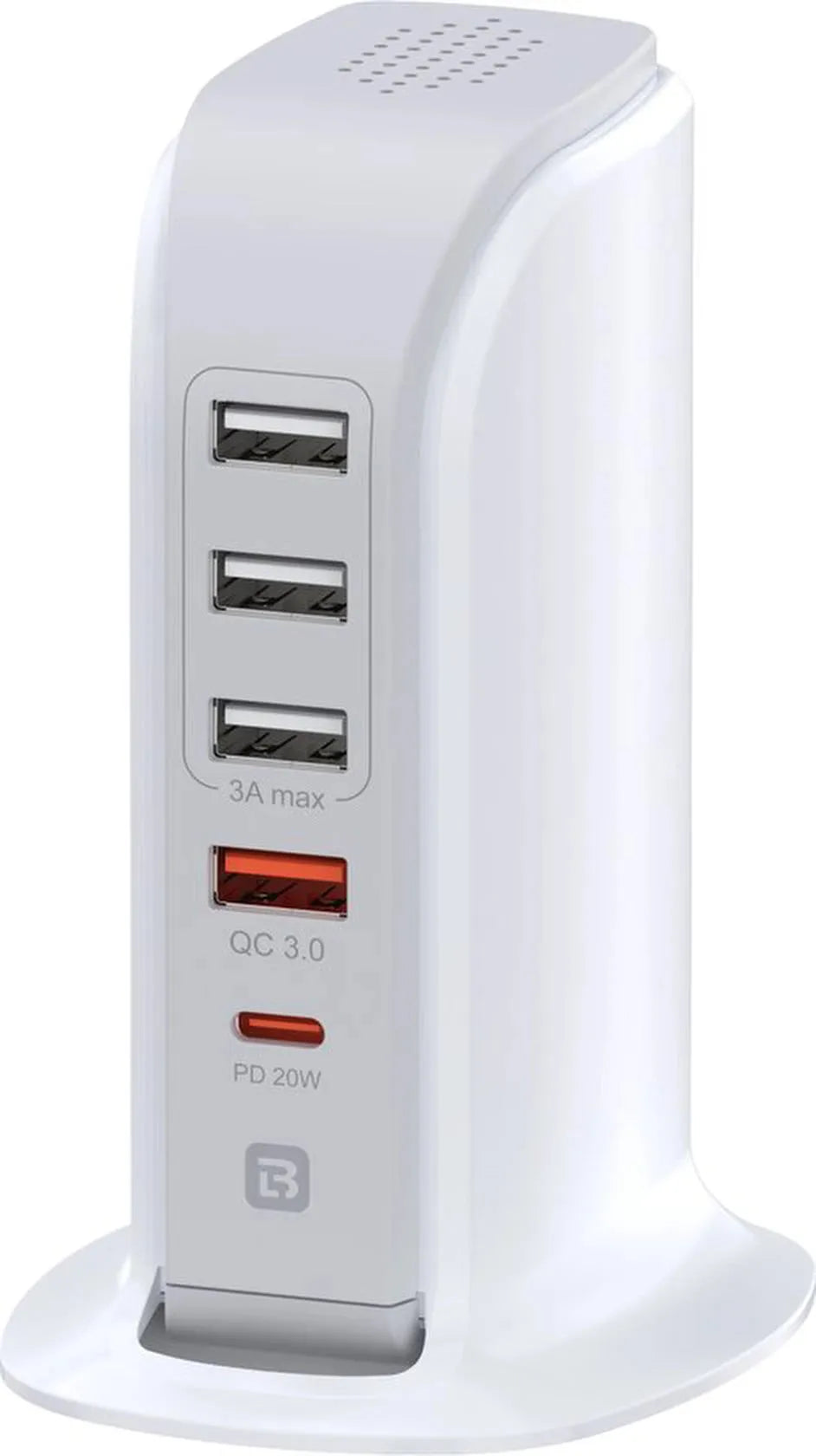 USB Snellader Stekkerdoos – PD 20W QC3.0 – 5 Poorten USB/USB-C – 1,5m Verlengsnoer-Oplader-Ilumina Benelux