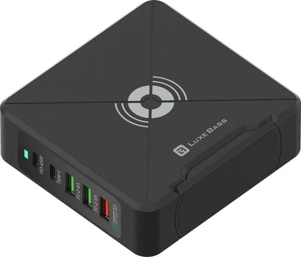 Oplader – 75W 5-poorts USB-C PD 45W & QC3.0 – Snelladen – Geschikt voor iPhone/iPad/Android-Oplader-Ilumina Benelux