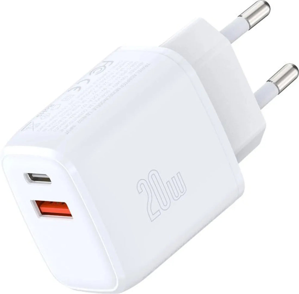 Oplader – Geschikt voor iPhone 8/10/11/12/13/14 & Samsung Galaxy – Dual USB-A/USB-C – Snellader 20W 3A-Oplader-Ilumina Benelux