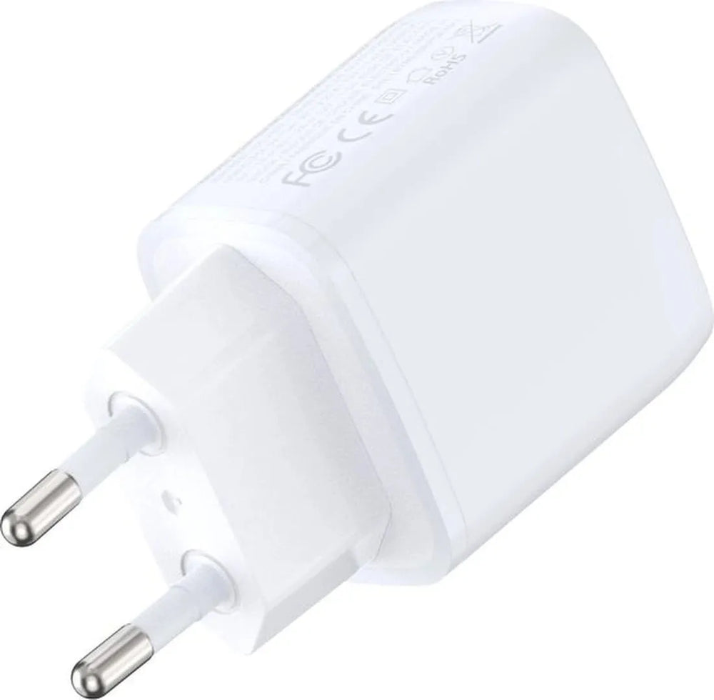 Oplader – Geschikt voor iPhone 8/10/11/12/13/14 & Samsung Galaxy – Dual USB-A/USB-C – Snellader 20W 3A-Oplader-Ilumina Benelux