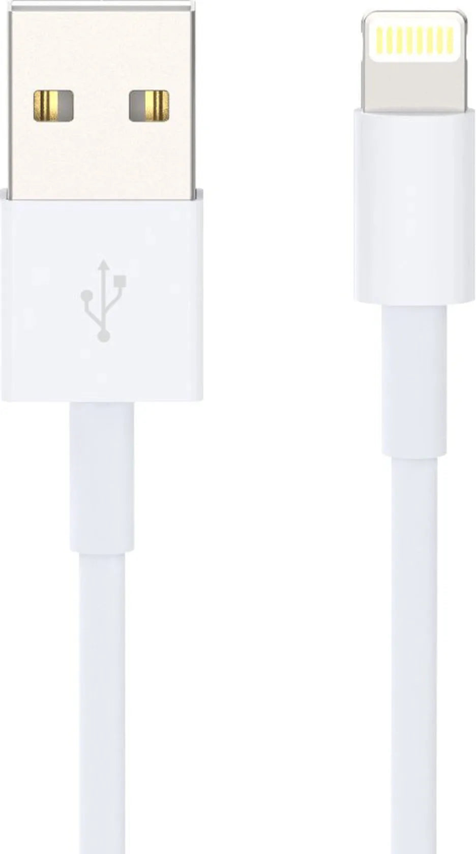 Oplaadkabel – Lightning naar USB – Geschikt voor iPhone/iPad – 1 Meter – Wit-USB-Kabels-Ilumina Benelux
