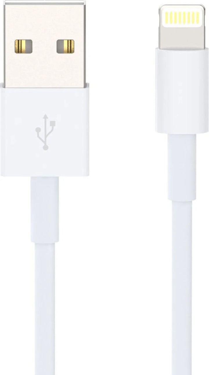 Oplaadkabel – Lightning naar USB – Geschikt voor iPhone/iPad – 1 Meter – Wit-USB-Kabels-Ilumina Benelux