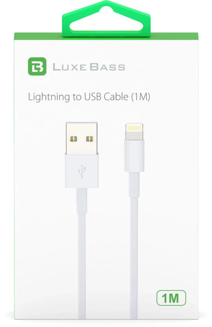 Oplaadkabel – Lightning naar USB – Geschikt voor iPhone/iPad – 1 Meter – Wit-USB-Kabels-Ilumina Benelux