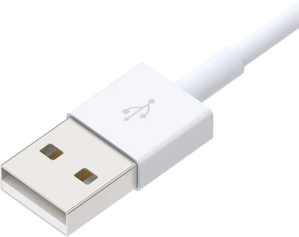 Oplaadkabel – Lightning naar USB – Geschikt voor iPhone/iPad – 1 Meter – Wit-USB-Kabels-Ilumina Benelux