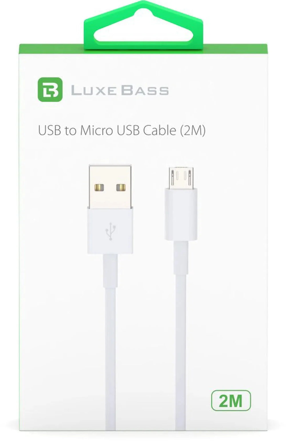 Micro USB Oplaadkabel – USB Data Kabel – 2 Meter – Geschikt voor Nokia, Samsung, Sony, LG, HTC, Kindle – Wit-USB-Kabels-Ilumina Benelux