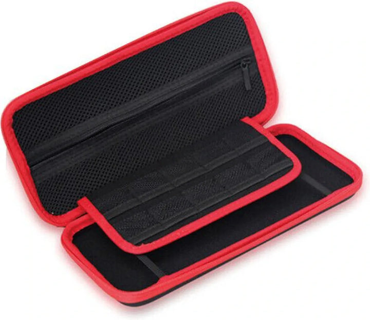Beschermset – Geschikt voor Nintendo Switch – 4-in-1 Hoes Rubber Plus – Screenprotector – Geheugenkaarthouder – Zwart-Ilumina Benelux