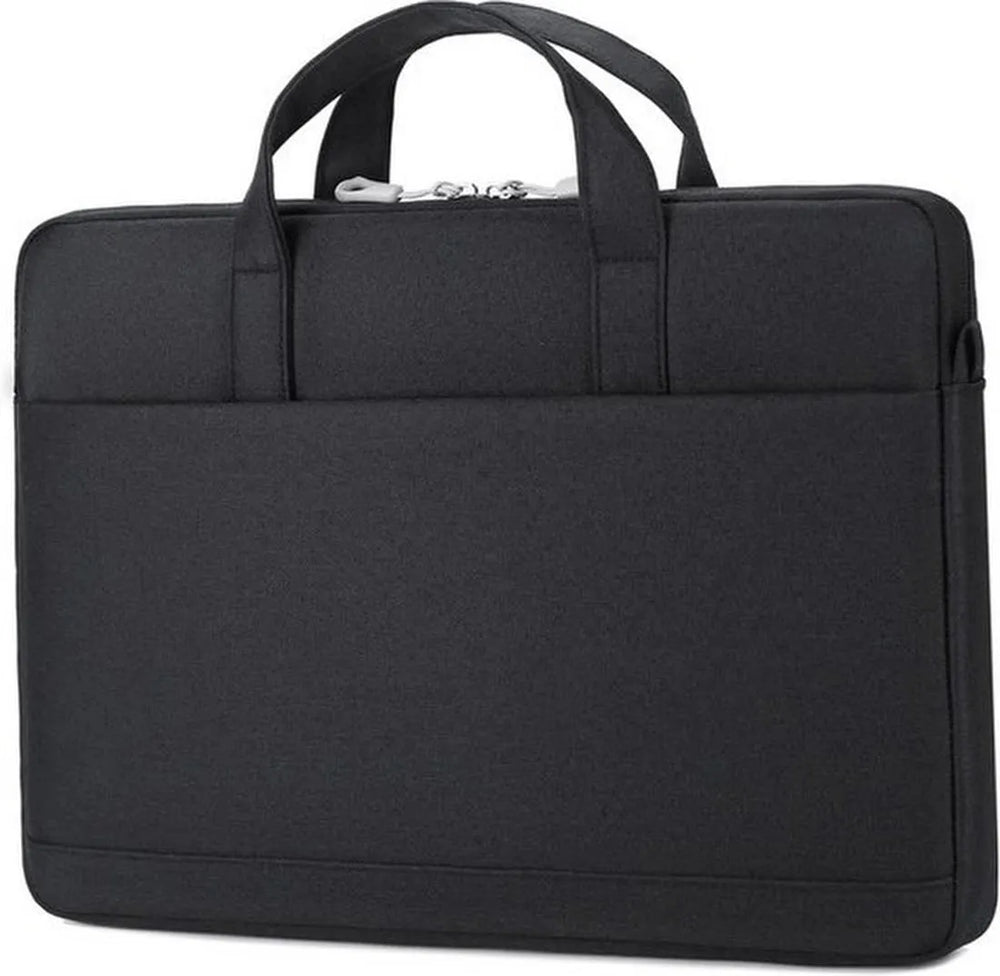 Laptop sleeve 15.6 inch – Geschikt voor MacBook – Beschermhoes met rits – LBA131 – Zwart-Laptoptas-Ilumina Benelux