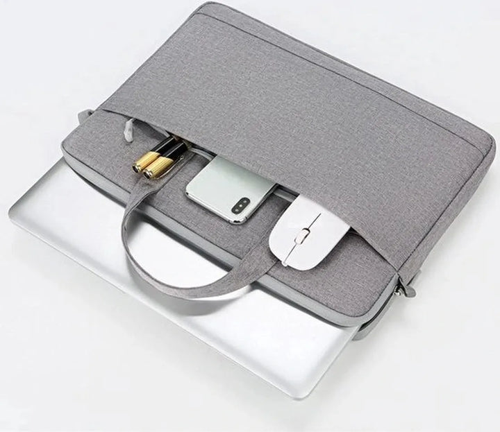 Laptop sleeve 15.6 inch – Geschikt voor MacBook – Beschermhoes met rits – LBA131 – Zwart-Laptoptas-Ilumina Benelux