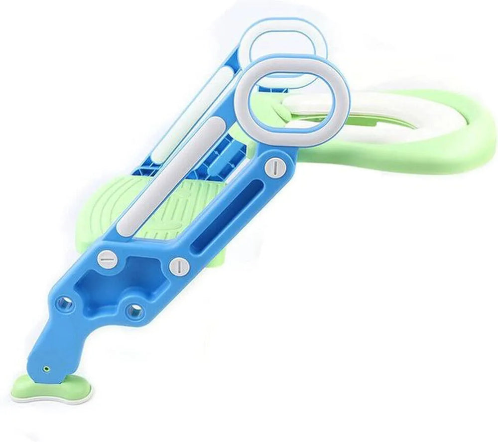 Toilettrainer met trapje – WC verkleiner met opstapje – Peuter potje 2-7 jaar – Antislip – Groen/Blauw-Toiletverkleiner-Ilumina Benelux