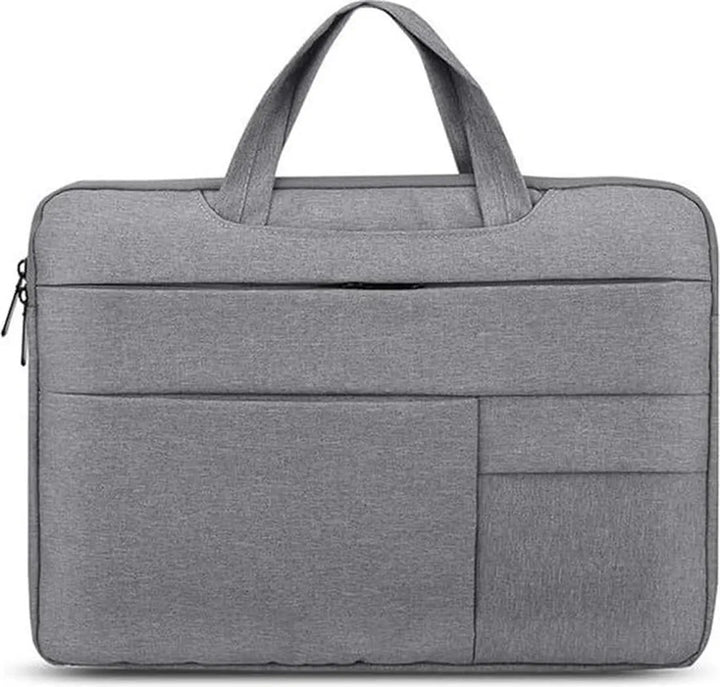 Laptop sleeve 15.6 inch – Laptoptas hoes – Geschikt voor HP Dell Asus Acer Lenovo MacBook – Tablet vak – Grijs-Laptoptas-Ilumina Benelux