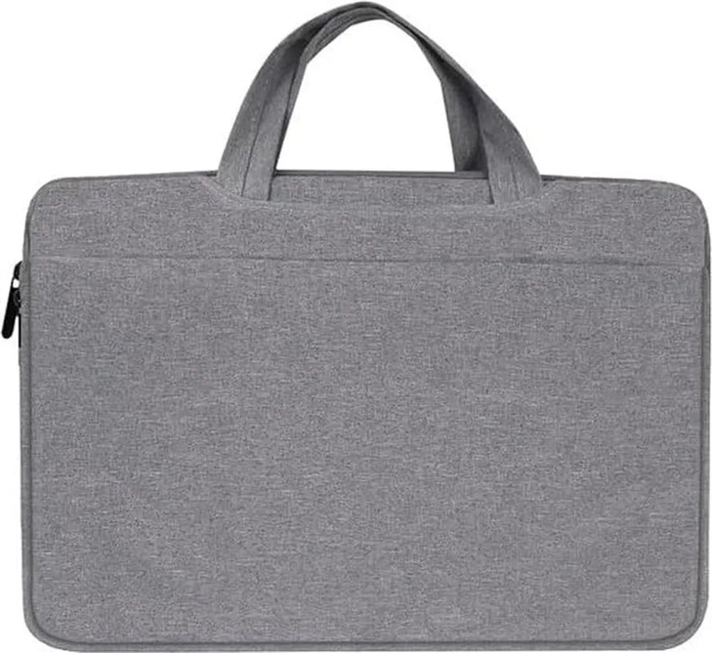 Laptop sleeve 15.6 inch – Laptoptas hoes – Geschikt voor HP Dell Asus Acer Lenovo MacBook – Tablet vak – Grijs-Laptoptas-Ilumina Benelux