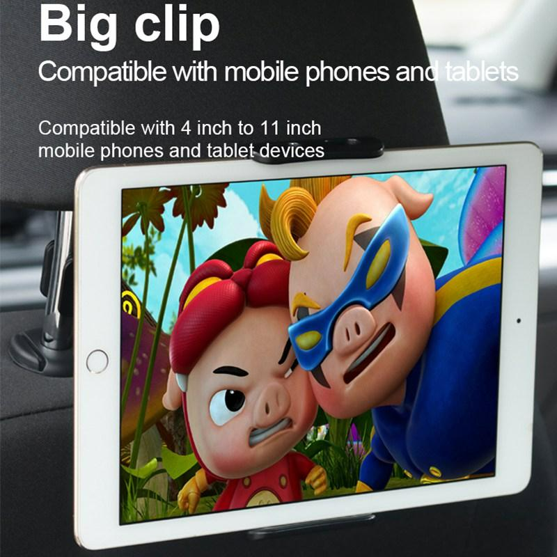 Tablethouder auto – Hoofdsteunhouder voor kinderen – Geschikt voor iPad/iPhone/Samsung Galaxy Tab – Verstelbaar – Rood