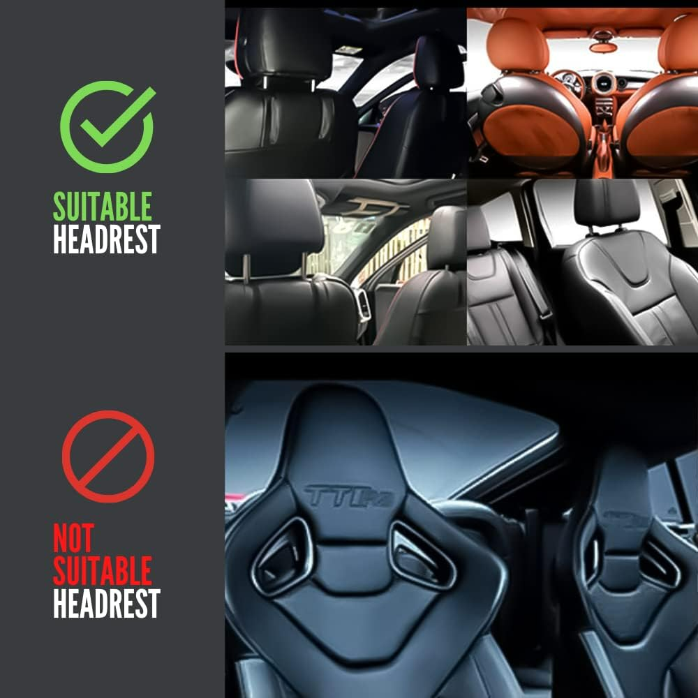 Tablethouder auto – Hoofdsteunhouder voor kinderen – Geschikt voor iPad/iPhone/Samsung Galaxy Tab – Verstelbaar – Rood