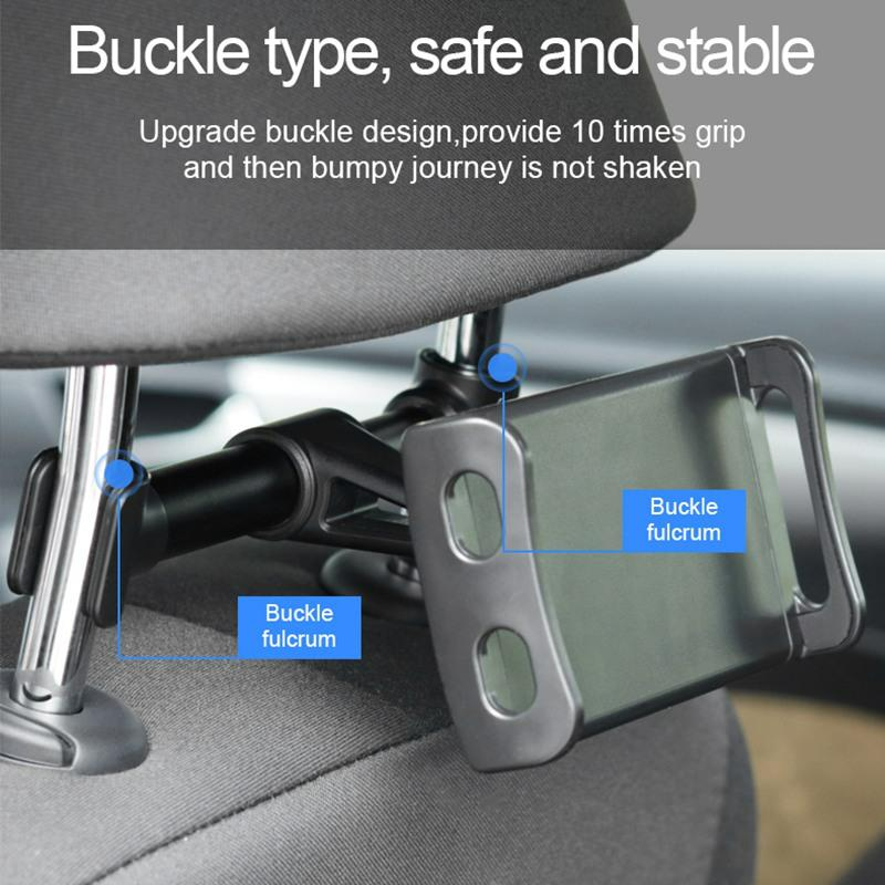 Tablethouder auto – Hoofdsteunhouder voor kinderen – Geschikt voor iPad/iPhone/Samsung Galaxy Tab – Verstelbaar – Rood