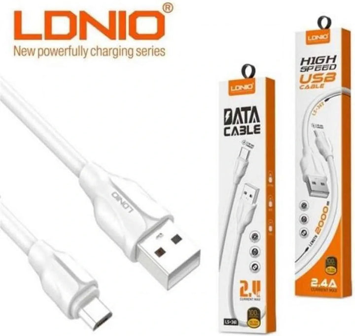 Micro USB Oplaadkabel – Geschikt voor Samsung Galaxy & Tab – 2.4A Snelladen – 1 Meter – Zwart-USB-Kabels-Ilumina Benelux
