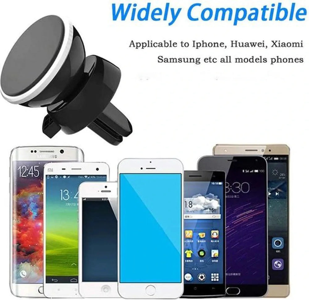 Telefoonhouder auto – Magnetisch Ventilatierooster – Sterke Magneet – Universeel Smartphone – Roségoud-Telefoonhouders-Ilumina Benelux