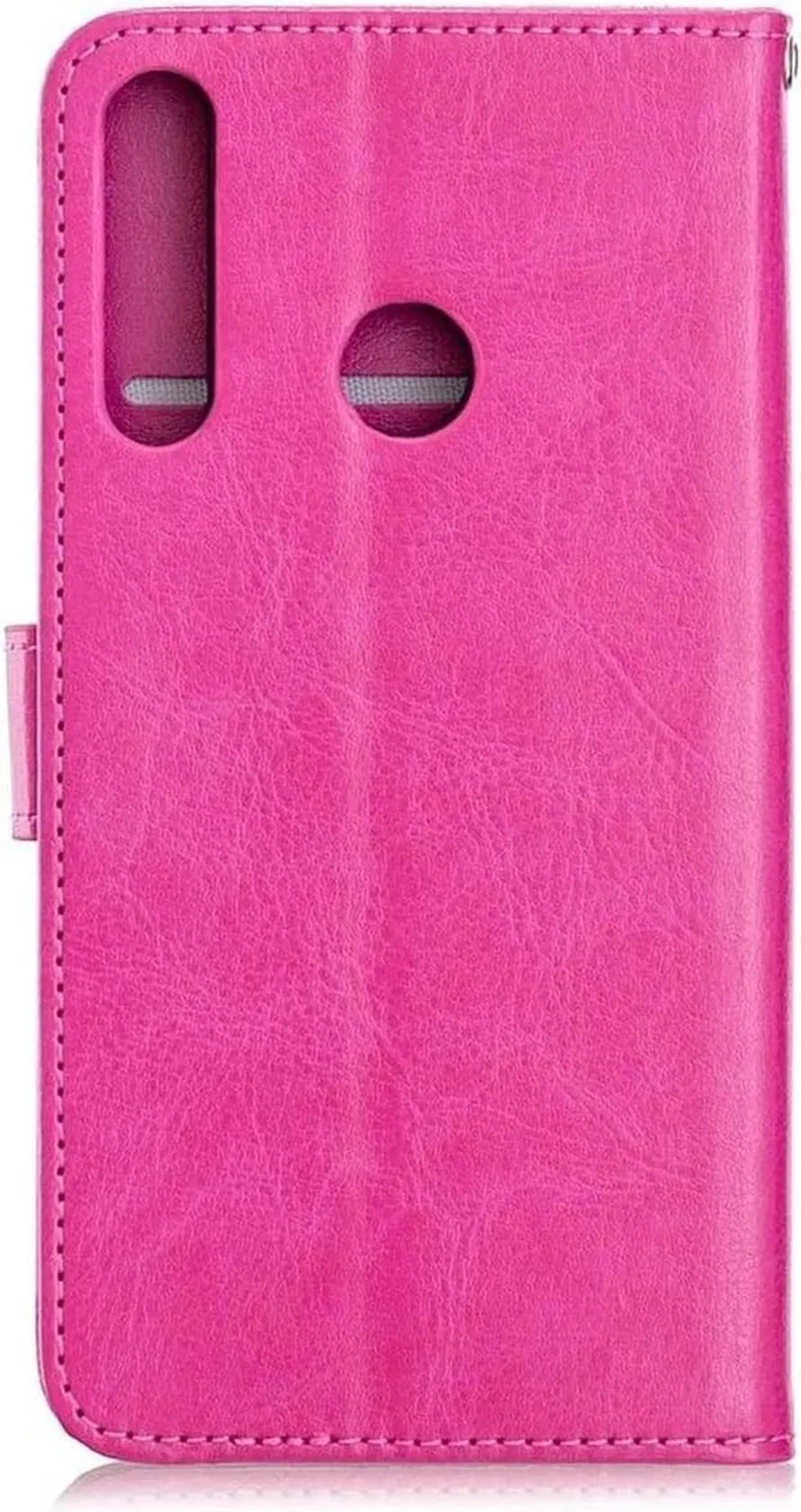 Huawei P40 Lite E Hoesjes – Portemonnee Book Case – Pasjeshouder – Magneetsluiting – Roze-Ilumina Benelux