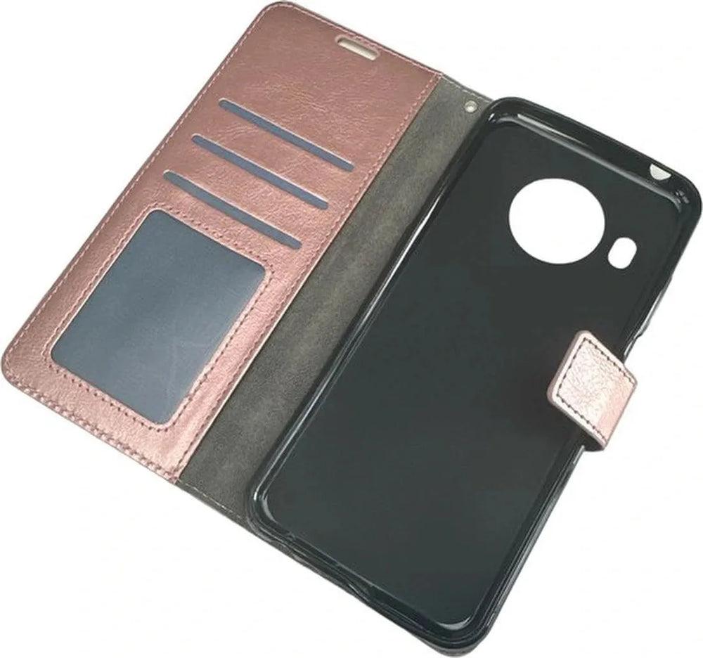 Nokia X10/X20 Hoesjes – Portemonnee Book Case – Pasjeshouder – Magneetsluiting – Roségoud-Ilumina Benelux