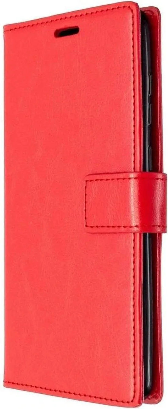 Oppo Reno 4 Z 5G Hoesjes – Portemonnee Book Case – Pasjeshouder – Magneetsluiting – Rood-Ilumina Benelux
