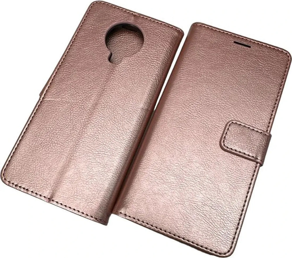 Nokia G10/G20 Hoesjes – Portemonnee Book Case – Pasjeshouder – Magneetsluiting – Roségoud-Ilumina Benelux