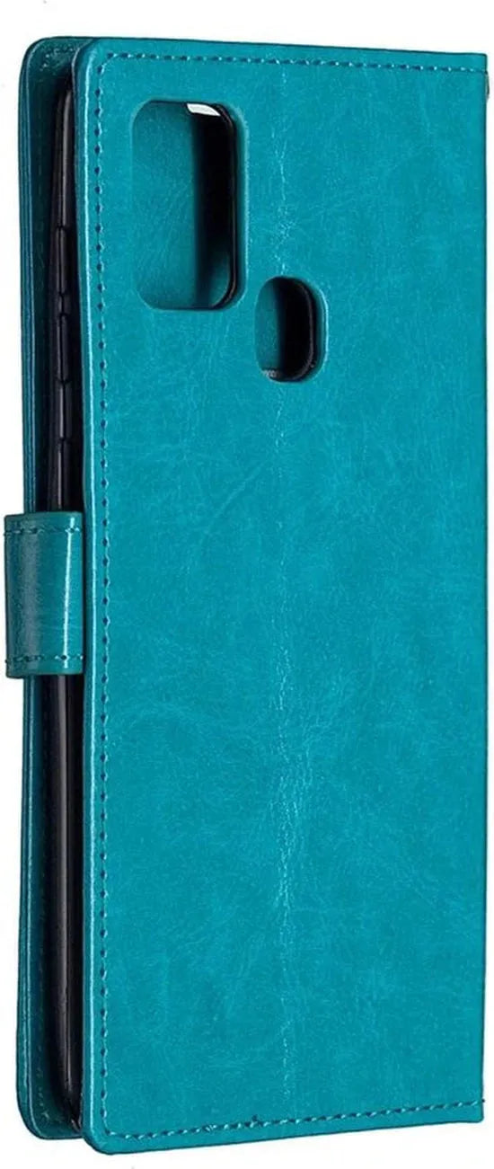 Motorola Moto G10/G20/G30 Hoesjes – Portemonnee Book Case – Pasjeshouder – 2x Screenprotector – Turquoise-Ilumina Benelux
