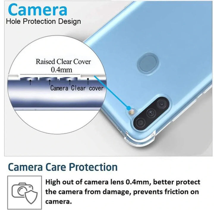 Samsung Galaxy M11 Hoesjes – Siliconen Backcover – Schokbestendig – Flexibel – Transparant-Ilumina Benelux