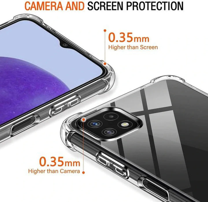 Samsung Galaxy A22 5G Hoesjes – Siliconen Backcover – Schokbestendig – Flexibel – Transparant-Ilumina Benelux