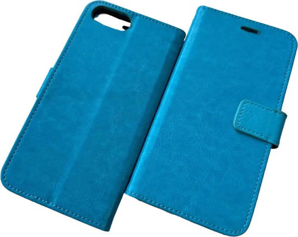 iPhone 7 Plus / 8 Plus Hoesjes – Portemonnee Book Case – Pasjeshouder – Magneetsluiting – Turquoise-Ilumina Benelux