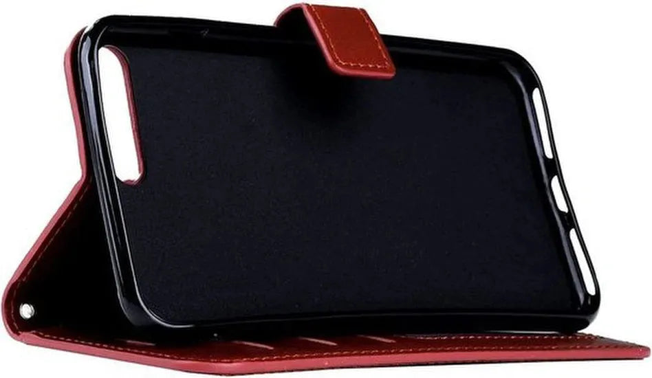 iPhone 7/8/SE 2020/SE 2022 Hoesjes – Portemonnee Book Case – Pasjeshouder – Magneetsluiting – Bruin-Ilumina Benelux