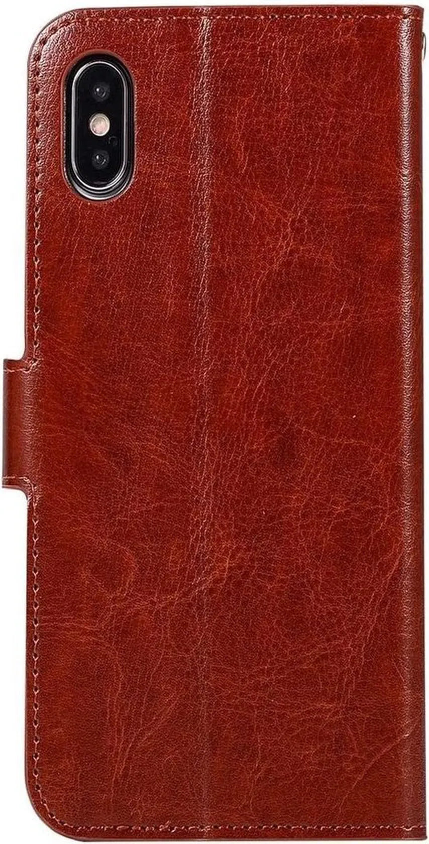 iPhone XR Hoesjes – Portemonnee Book Case – Pasjeshouder – Magneetsluiting – Bruin-Ilumina Benelux