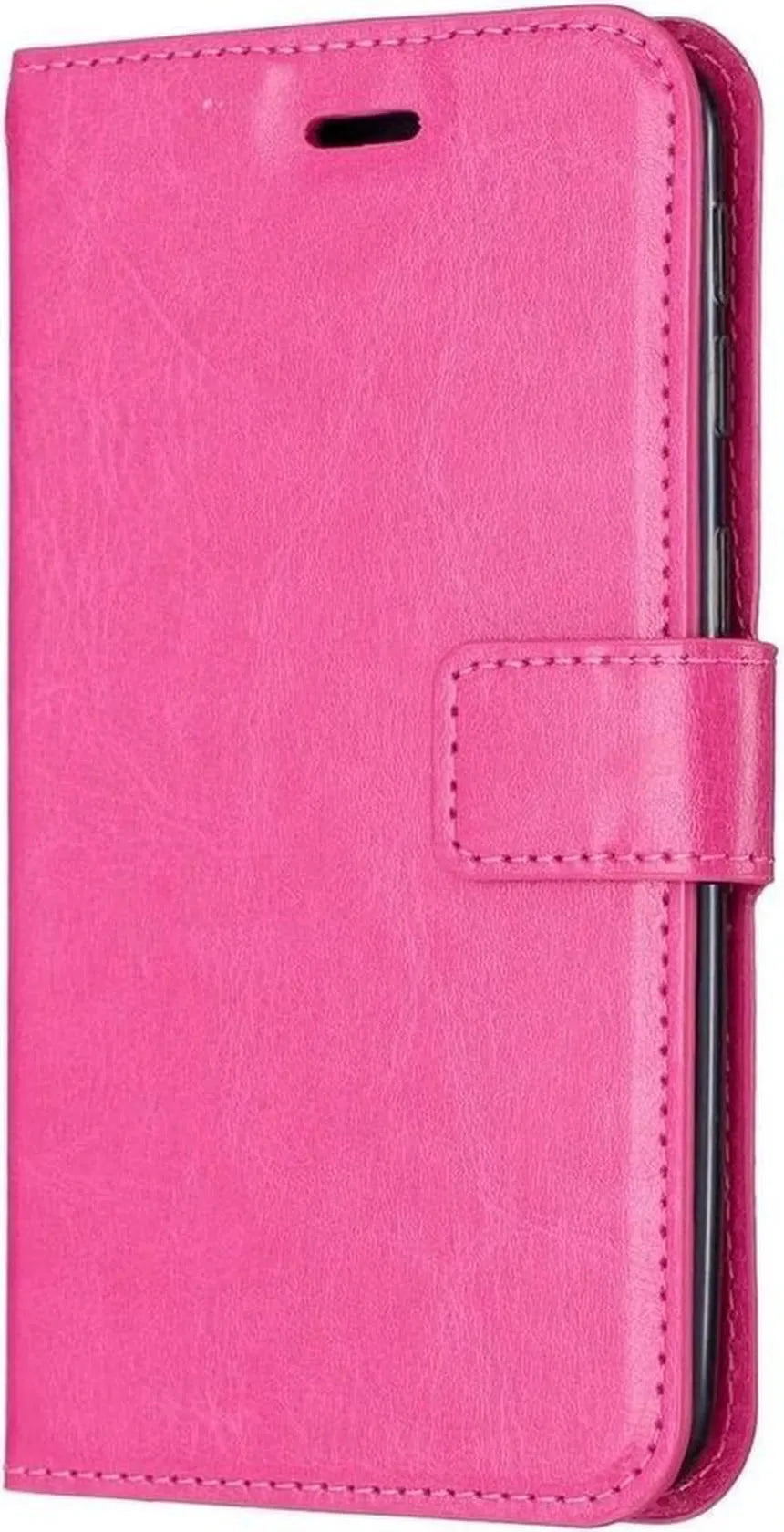 iPhone 11 Hoesjes – Portemonnee Book Case – Pasjeshouder – Magneetsluiting – Roze-Ilumina Benelux