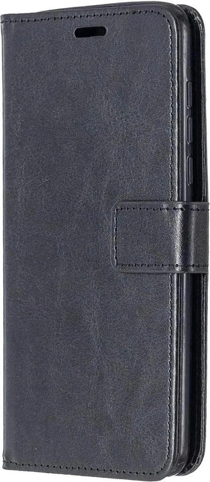 Oppo A91 Hoesjes – Portemonnee Book Case – Pasjeshouder – 2x Gehard Glas Screenprotector – Zwart-Ilumina Benelux