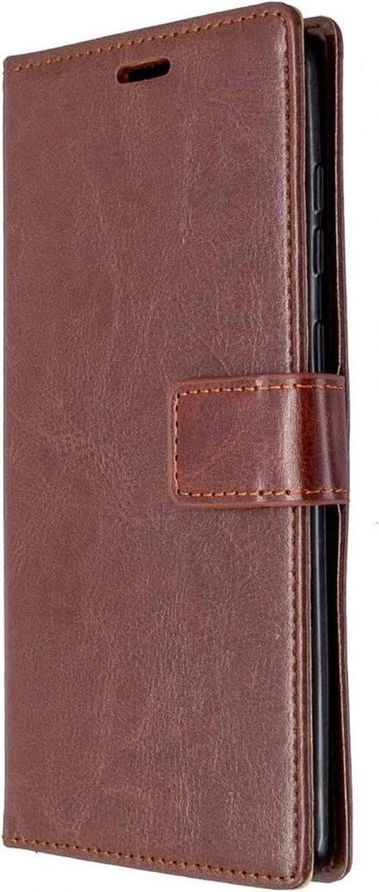 Samsung Galaxy A72 Hoesjes – Portemonnee Book Case – Pasjeshouder – Magneetsluiting – Bruin