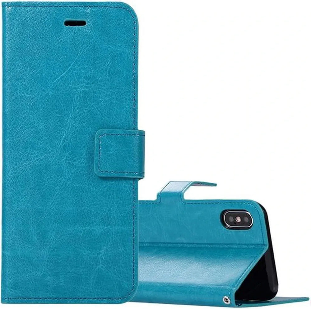 iPhone XR Hoesjes – Portemonnee Book Case – Pasjeshouder – Magneetsluiting – Turquoise-Ilumina Benelux