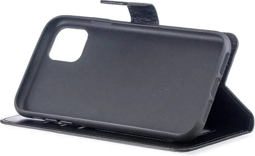 iPhone 11 Pro Max Hoesjes – Portemonnee Book Case – Pasjeshouder – Magneetsluiting – Zwart-Ilumina Benelux