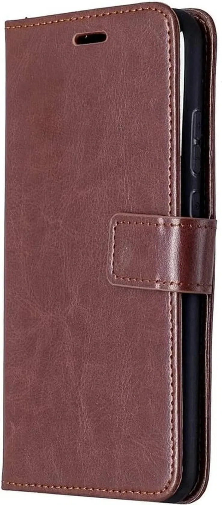 Huawei P40 Lite E 2020 Hoesjes – Portemonnee Book Case – Pasjeshouder – Magneetsluiting – Bruin-Ilumina Benelux