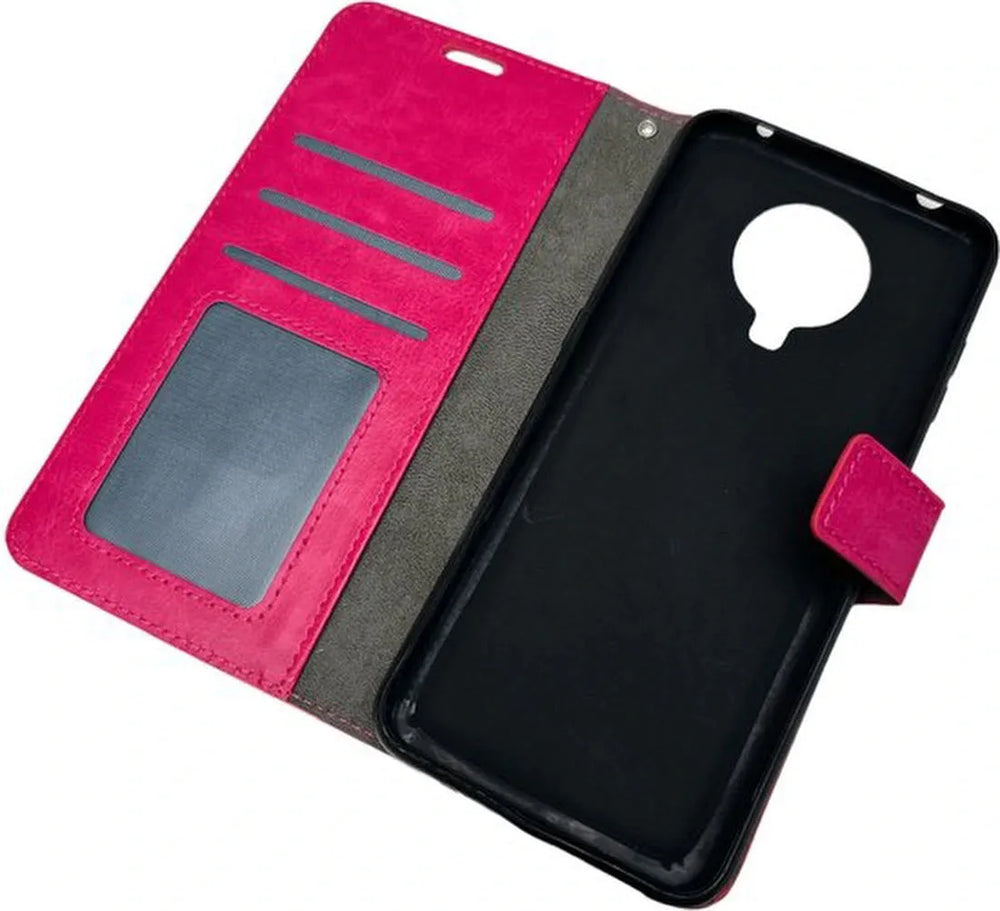 Nokia G10/G20 Hoesjes – Portemonnee Book Case – Pasjeshouder – Magneetsluiting – Roze-Ilumina Benelux