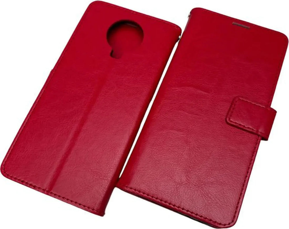 Nokia G10/G20 Hoesjes – Portemonnee Book Case – Pasjeshouder – Magneetsluiting – Rood-Ilumina Benelux