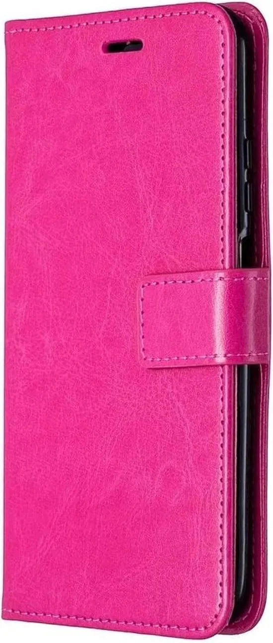 Huawei P40 Lite 2020 Hoesjes – Portemonnee Book Case – Pasjeshouder – Magneetsluiting – Roze-Ilumina Benelux