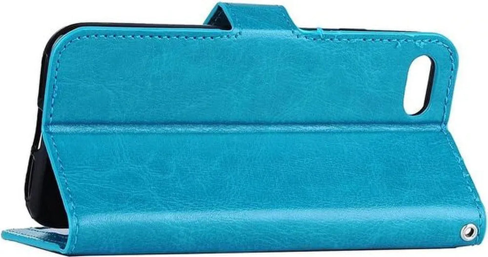 iPhone 6/6S Hoesjes – Portemonnee Book Case – Pasjeshouder – Magneetsluiting – Turquoise-Ilumina Benelux