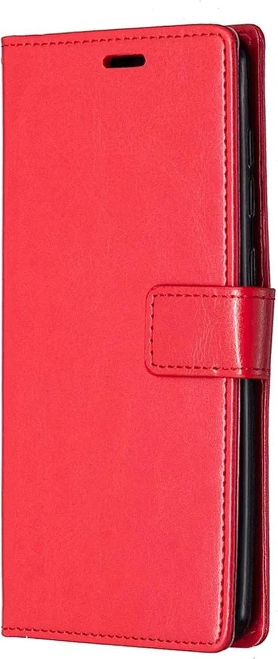 Motorola Moto G10/G20/G30 Hoesjes – Portemonnee Book Case – Pasjeshouder – Magneetsluiting – Rood-Ilumina Benelux