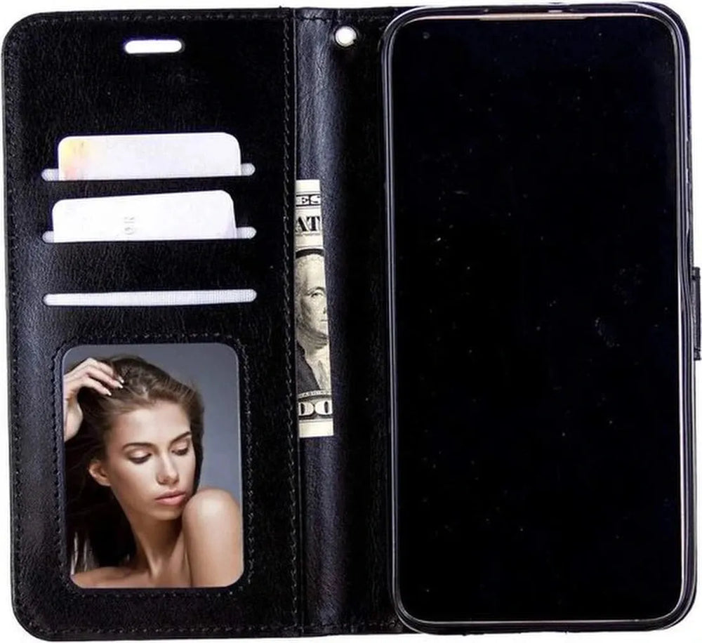 Huawei P40 Lite 2020 Hoesjes – Portemonnee Book Case – Pasjeshouder – Magneetsluiting – Roségoud-Ilumina Benelux