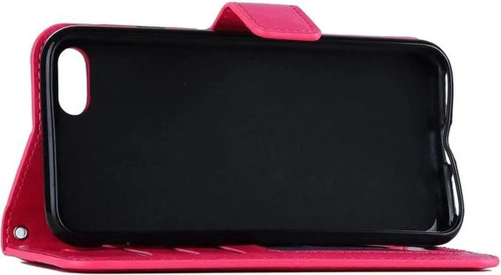 iPhone 6/6S Hoesjes – Portemonnee Book Case – Pasjeshouder – Magneetsluiting – Roze-Ilumina Benelux