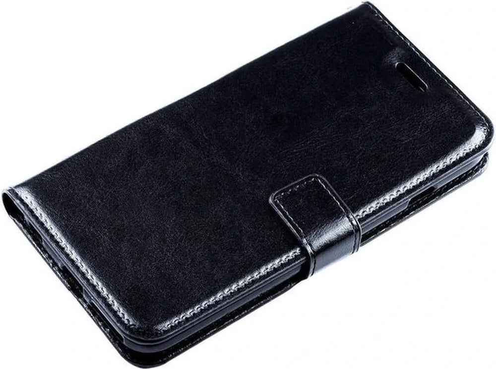 iPhone 7/8/SE 2020/SE 2022 Hoesjes – Portemonnee Book Case – Pasjeshouder – Magneetsluiting – Zwart-Ilumina Benelux