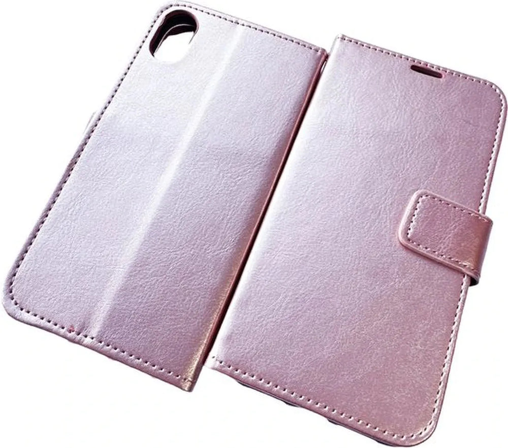 iPhone XS Max Hoesjes – Portemonnee Book Case – Pasjeshouder – Magneetsluiting – Roségoud-Ilumina Benelux