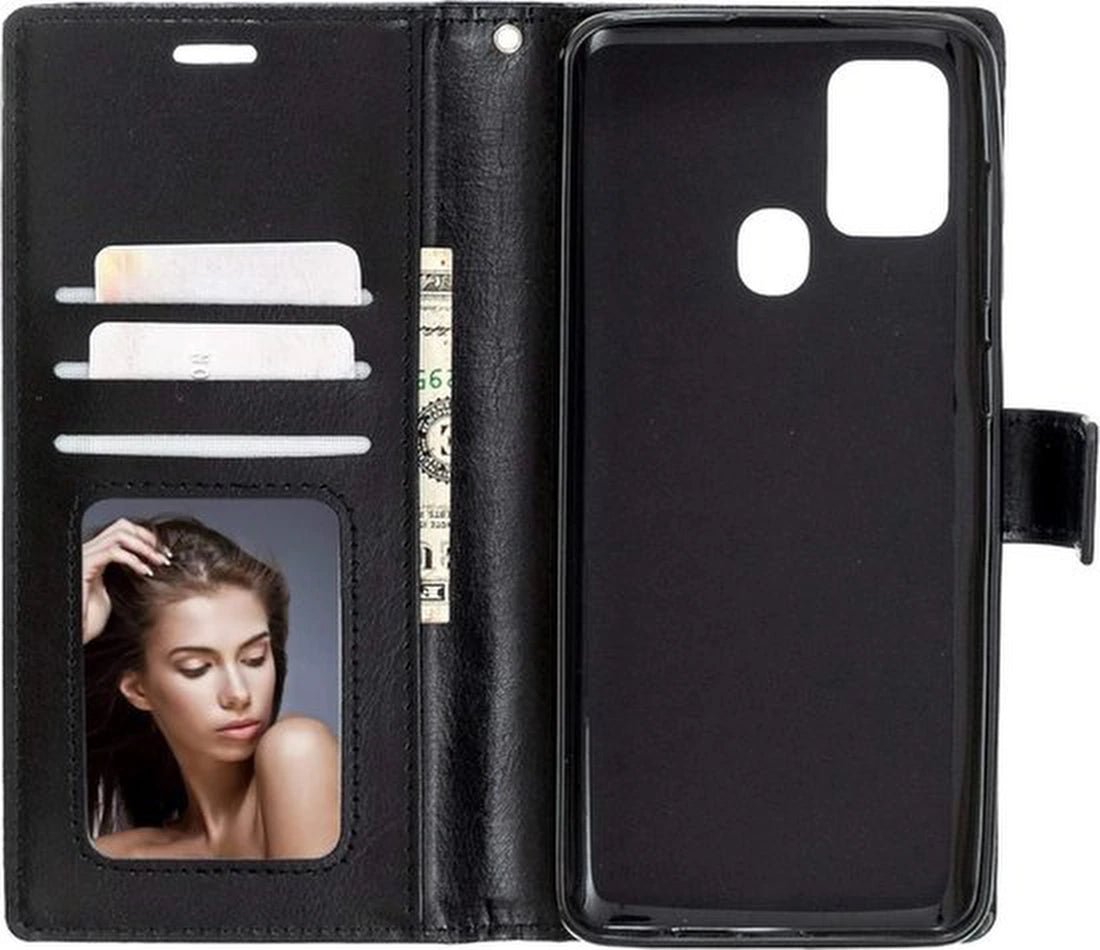 Motorola Moto G10/G20/G30 Hoesjes – Portemonnee Book Case – Pasjeshouder – Magneetsluiting – Zwart