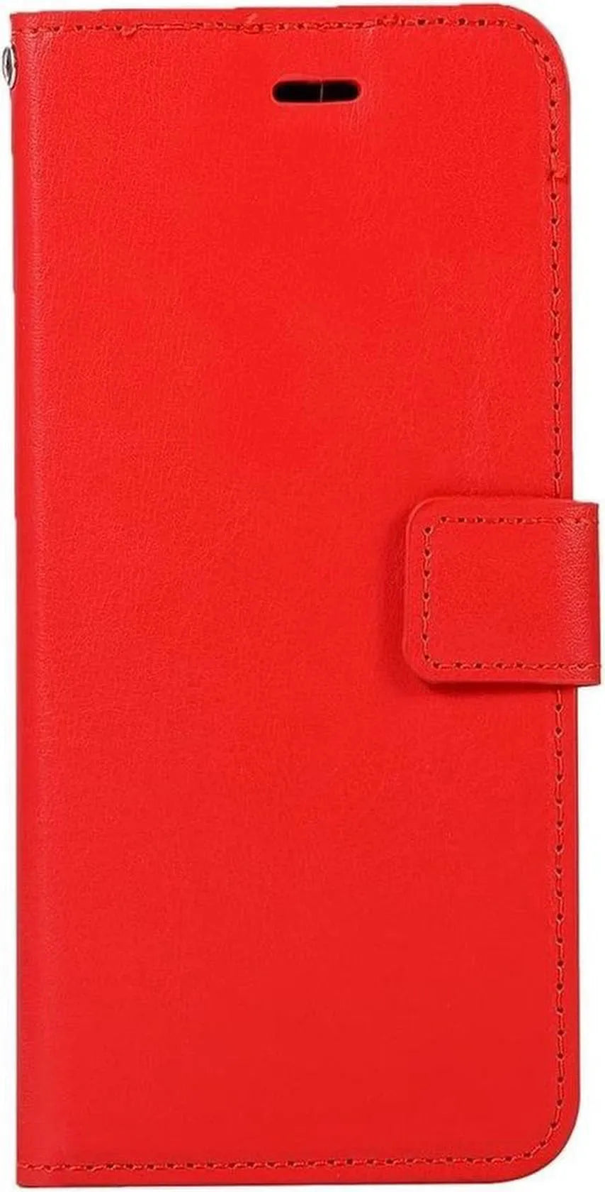 iPhone XR Hoesjes – Portemonnee Book Case – Pasjeshouder – Magneetsluiting – Rood-Ilumina Benelux