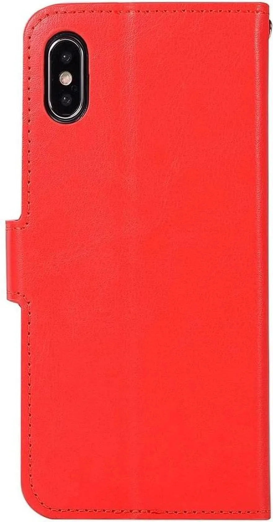 iPhone XR Hoesjes – Portemonnee Book Case – Pasjeshouder – Magneetsluiting – Rood-Ilumina Benelux